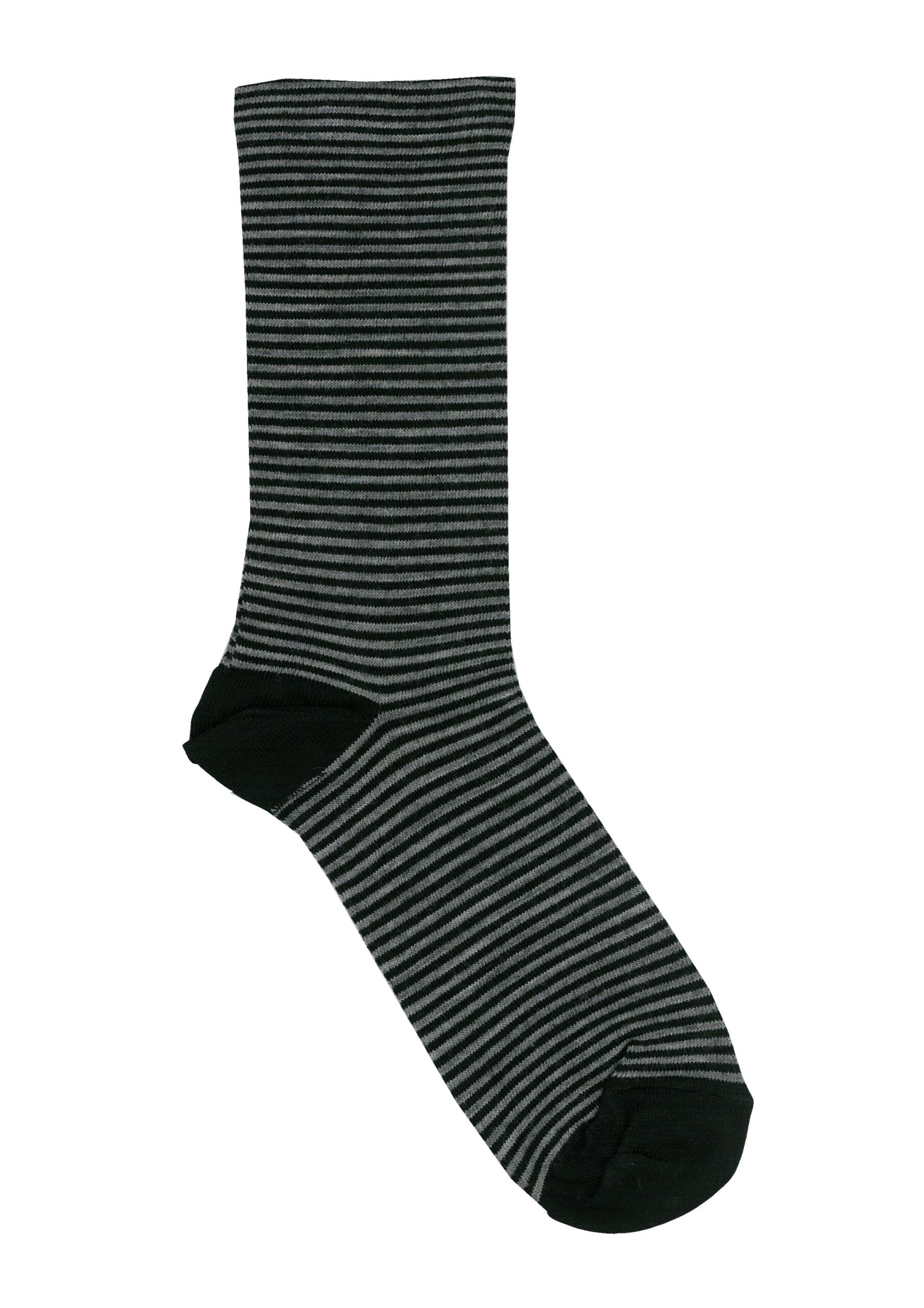 Fine Stripe Wool Sock - Temptations Lingerie & Swimwear