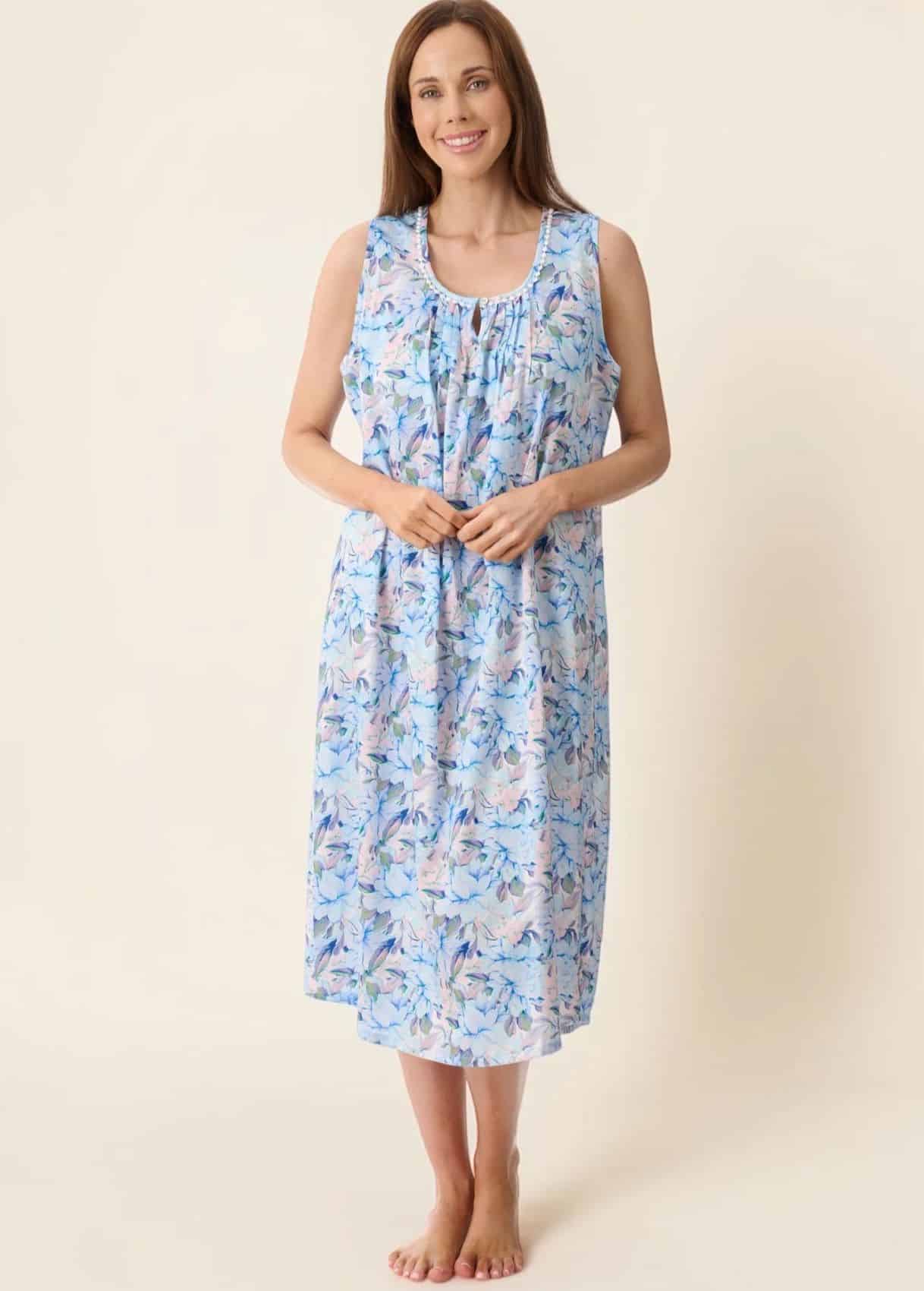 Bari Sleeveless Mid Length Nightie