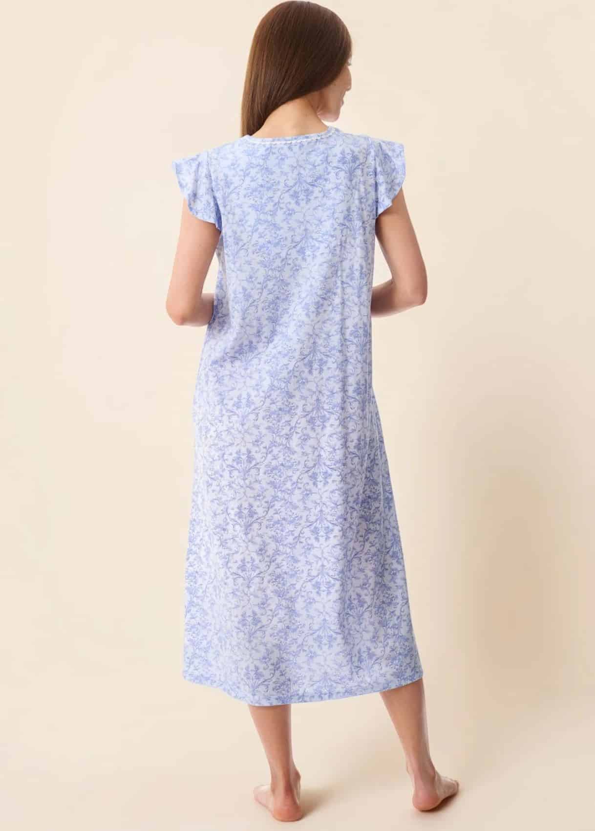 Grado Flutter Sleeve Mid Nightie - Image 3
